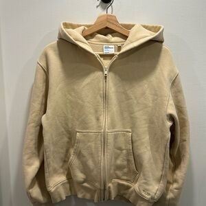 Aritzia TNA Sweatfleece Cozy Fleece Perfect Fit Zip Hoodie size M